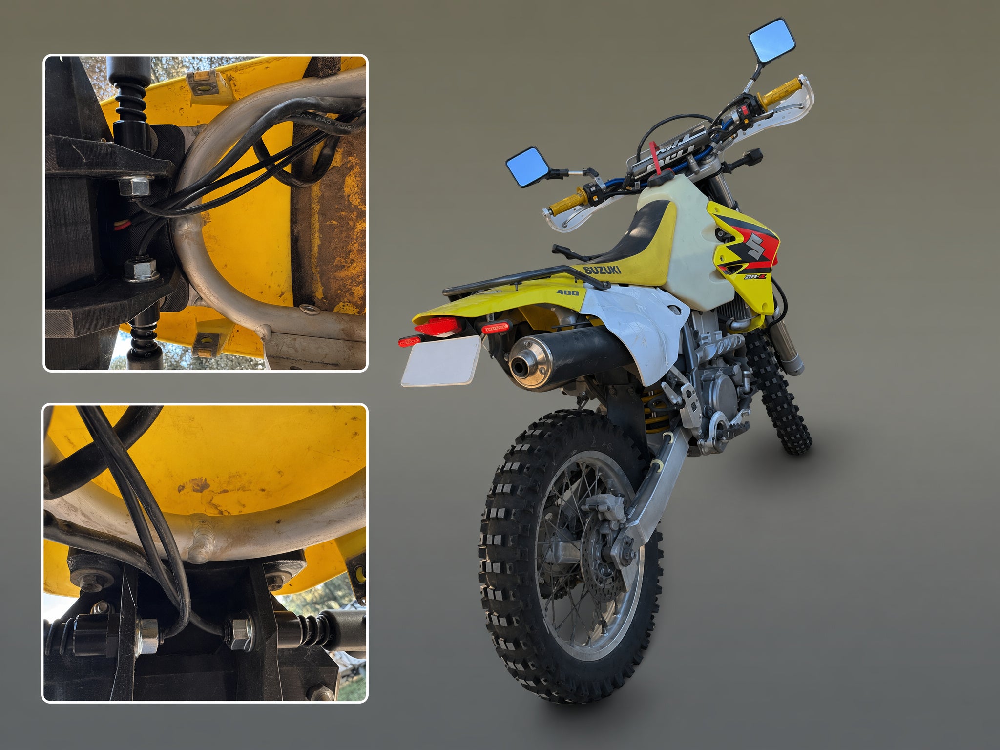 DR-Z400 Tail Tidy & Fender Eliminator by Flexi Fender