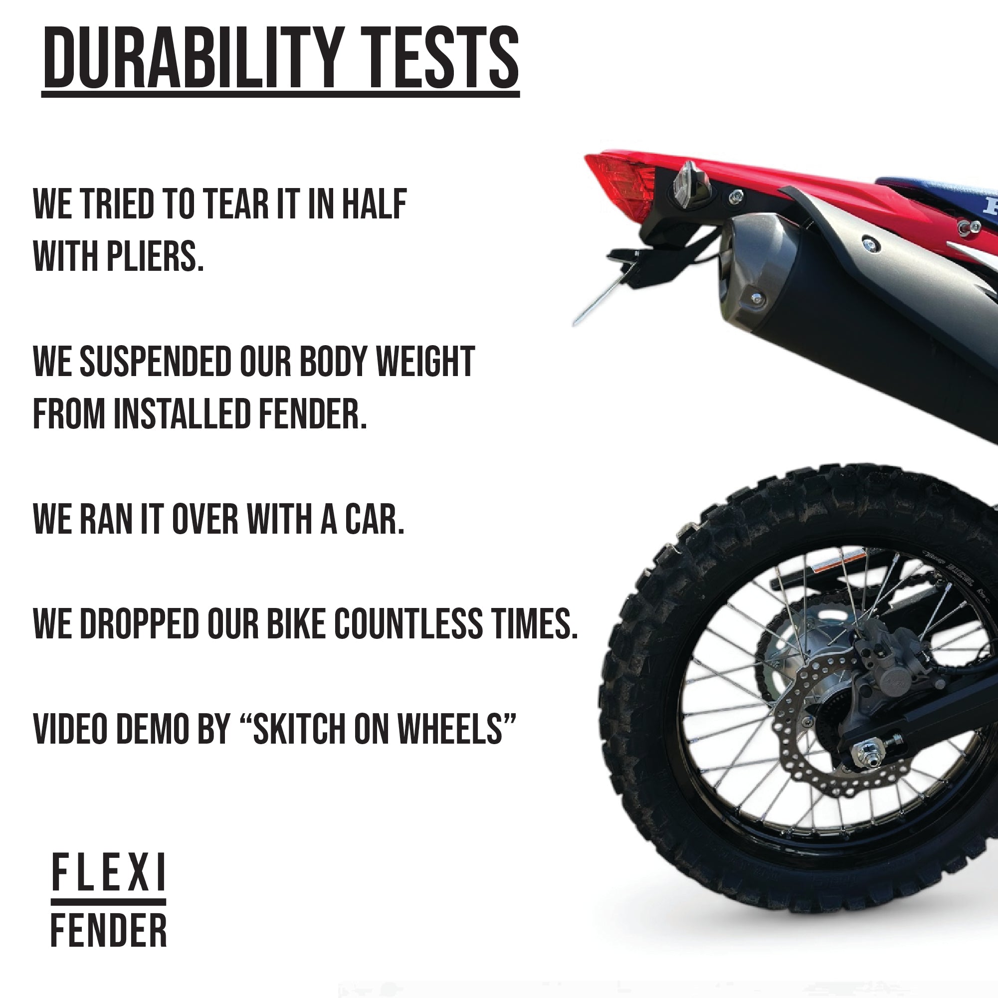 CRF 300L Tail Tidy & Fender Eliminator by Flexi Fender