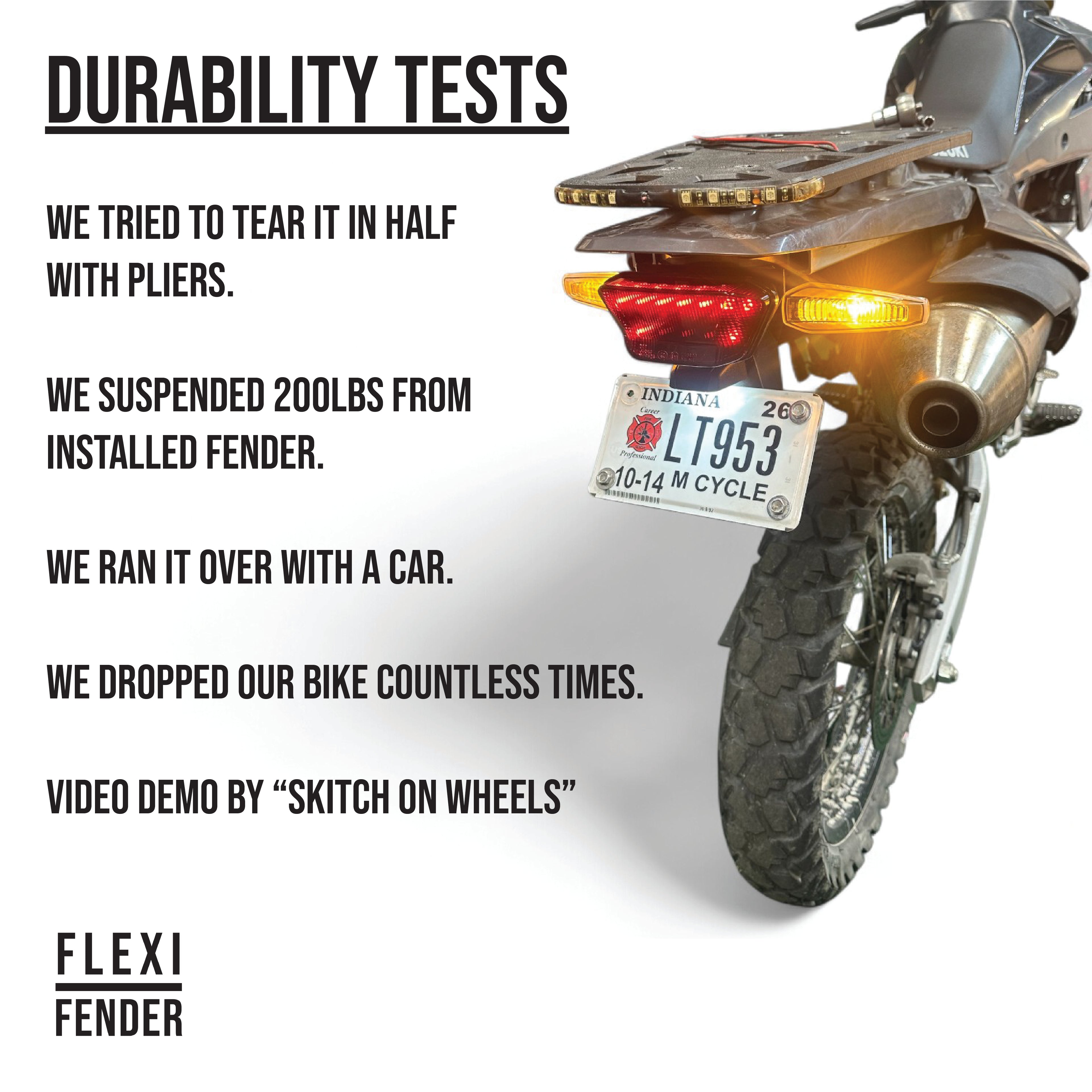 DR-650 Tail Tidy & Fender Eliminator by Flexi Fender