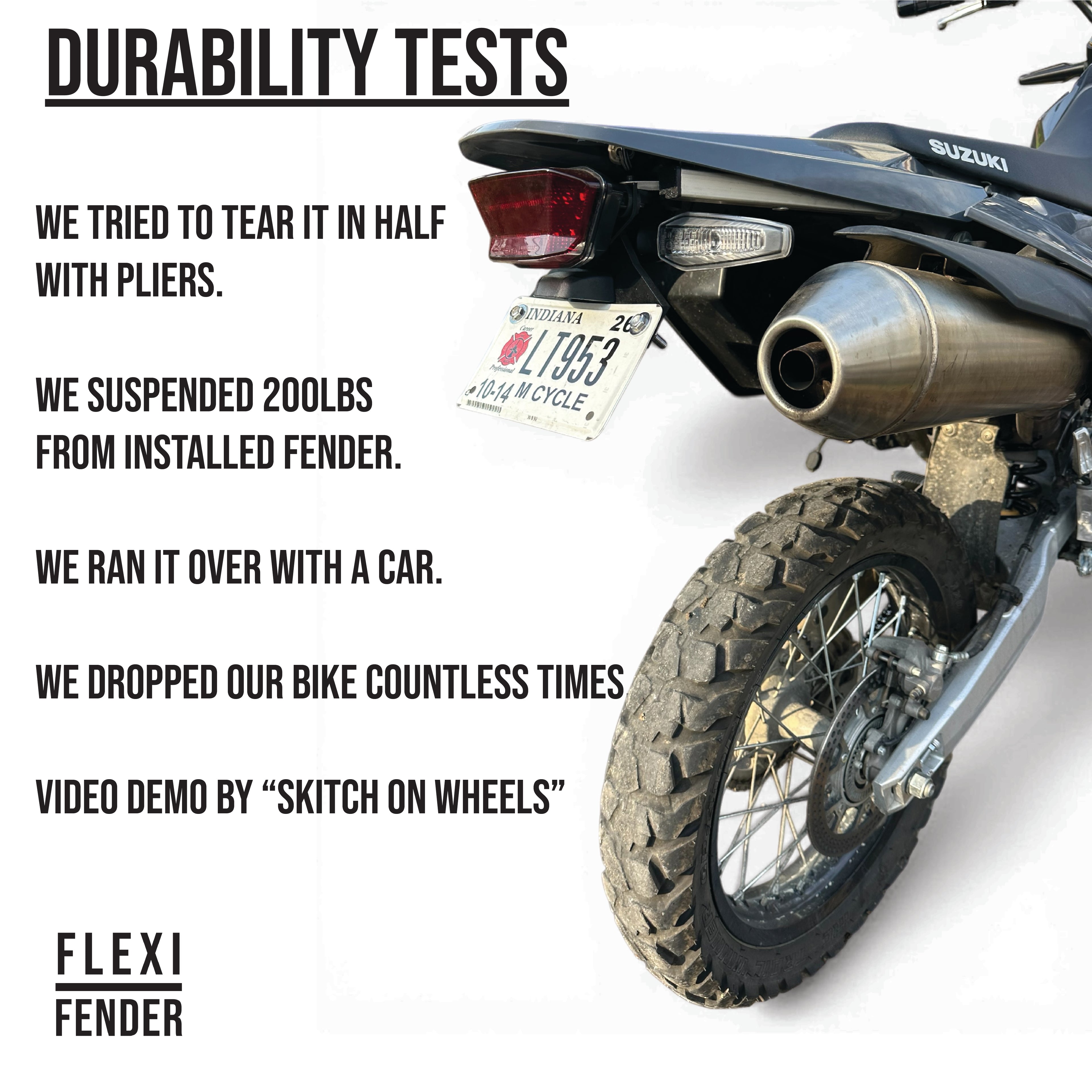 DR-Z4S Tail Tidy & Fender Eliminator by Flexi Fender