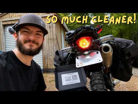 Rider install and ride video: Flexi Fender CRF300L tail tidy on a Honda CRF300L, by BanditoMoto