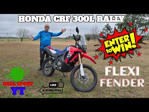Rider install and ride video: Flexi Fender CRF300L tail tidy on a Honda CRF300L Rally, by Dual Sport YT