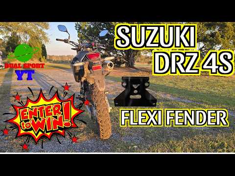 Rider install and ride video: Flexi Fender DR-Z4S tail tidy on a Suzuki DR-Z4S, by Dual Sport YT